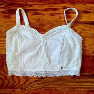 Abercrombie White Cami crop top